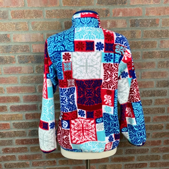 Patagonia Synchilla Floral Patchwork Pullover, S - Picture 5 of 10